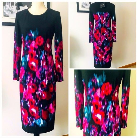 NWT! GORGEOUS LIZ CLAIBORNE FLORAL PRINT MIDI - Picture 5 of 5